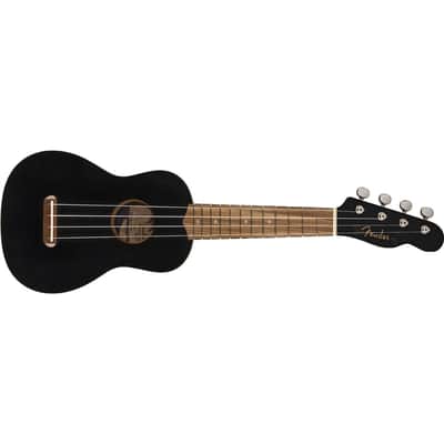 Fender Venice Soprano Ukulele, Black image 1