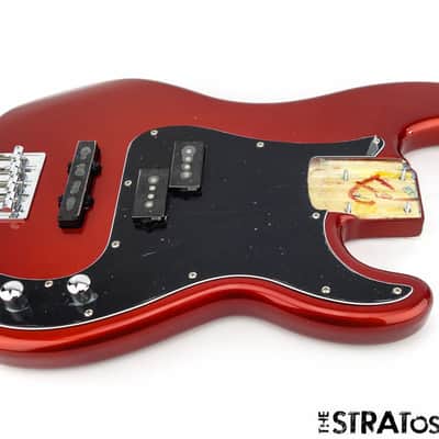 Fender Squier Vintage Mod Precision/ Jazz Bass LOADED BODY P Candy Apple Red image 1