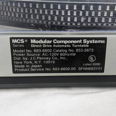 MCS Direct Drive Automatic Turntable Model 683-6602 - Technics / Modular Component Systems image 15