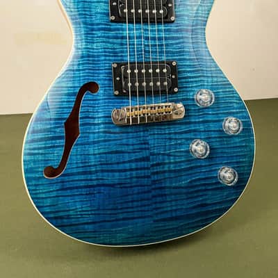 PRS SE Zach Myers Semi-Hollow Electric Guitar Myers Blue image 4