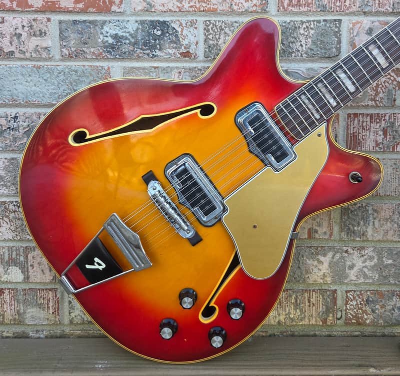 Vintage 1967 Fender Coronado XII Twelve String Hollowbody Electric Guitar w/ Case!