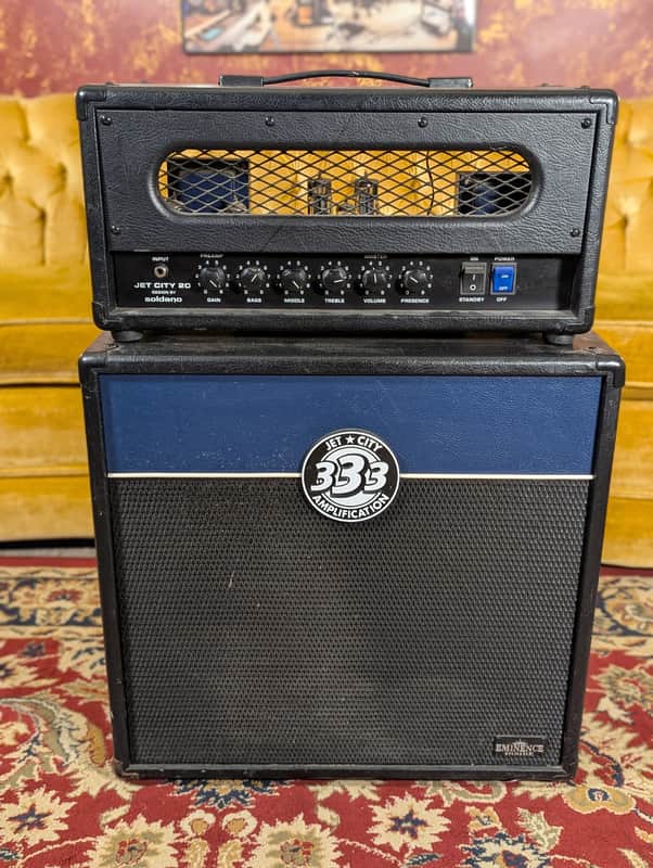 Jet City 20 Amp head & Jet City JCA12S Cab 2000's - Black & Blue image 1