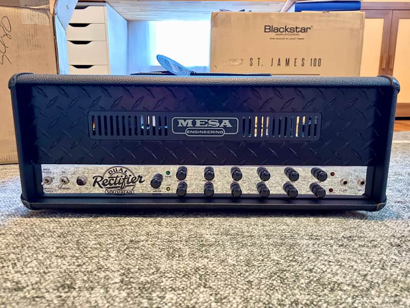 Mesa Boogie 90s Dual Rectifier Solo Head Reissue 2-Channel 100-Watt Guitar Amp Head 2025 - Present - Black image 1