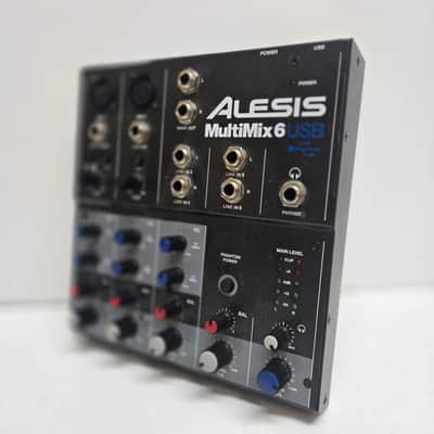 Alesis MultiMix 6 USB 6-Channel Mixer 2010s - Black image 2