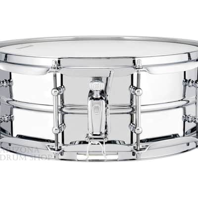 Ludwig LU5514SL Supralite 5.5x14 Steel Snare Drum image 3
