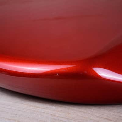 FGN J-Standard Bass 2011 Candy Apple Red Fujigen Made in Japan MIJ w/ Bag image 11