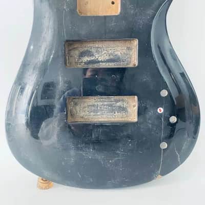Black Basswood Glossy Finish Bass Guitar Body image 3