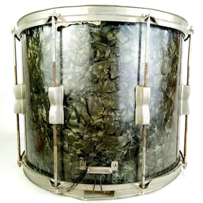 WFL Drum Co 12x15"Marching Snare Drum Black Diamond Pearl BDP Ludwig 3ply NOB Ni image 7