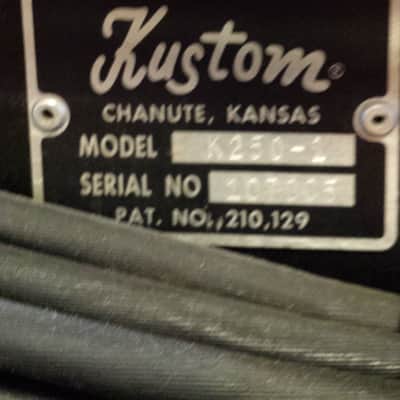 Kustom K250-1 early 70's Black tuck-n-roll image 4