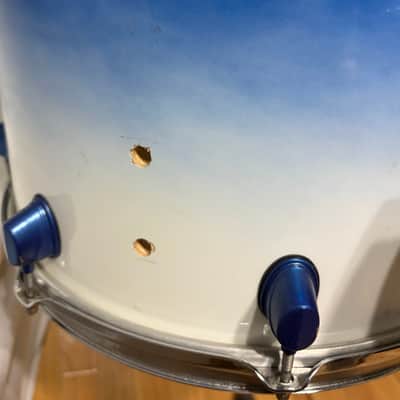 Mapex Pro M Blue & White Fade Drum Set image 5