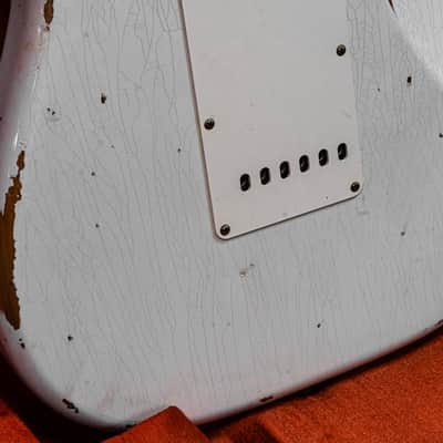 Fender CS 1964 L-Series Strat Heavy Relic 3A RW Limited 2024 - Aged Olympic White image 5