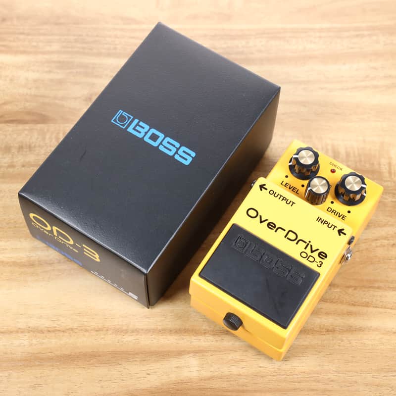 Boss OD-3 OverDrive (Silver Label) 1997 - Present - Yellow image 1