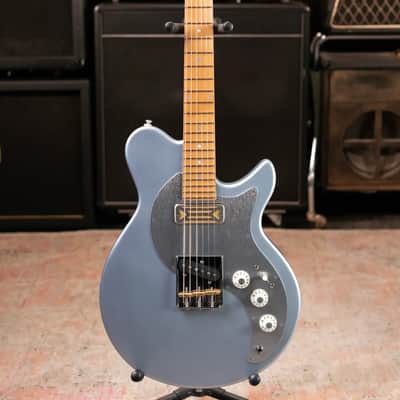 Eastman FT-SC'52-IBM FullerTone Series SC Electric Guitar - Ice Blue Metallic with Gig Bag image 3