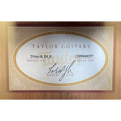 Taylor 214ce-K DLX Grand Auditorium Electro Acoustic, Koa, Second-Hand image 8