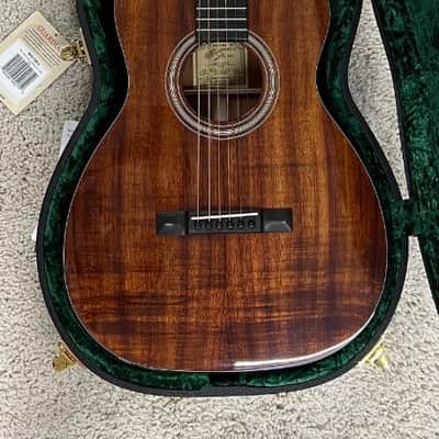 Recording King RP2-729-C All Solid Koa OO Size Cutaway Acoustic Guitar with case image 5