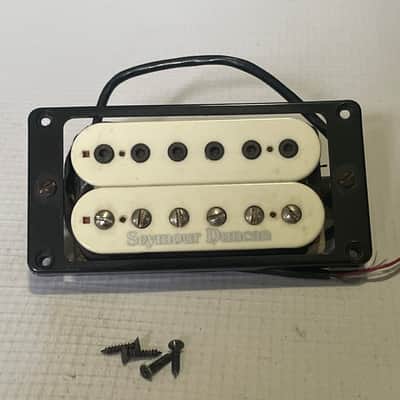 1990's USA Seymour Duncan SH12 Lynch Screamin Demon Maricella Jaurez White Bridge Humbucker Guitar Pickup w/ Ring 9k