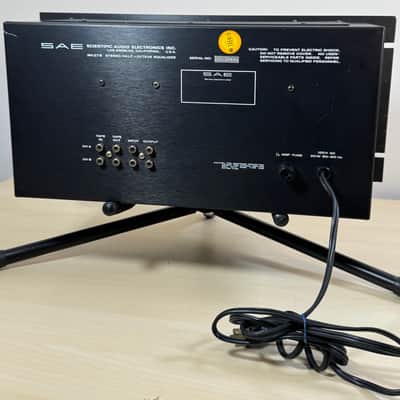 SAE  2700B EQ Stereo Half Octave Equalizer Model 2700B 1976 Black Aluminum image 7