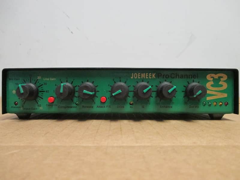 JOEMEEK Pro Channel VC3 NEVE監修とのこと JOEMEEK VC3 V2 Pro channel Mic Pre Opto Compressor Enhancer Tested