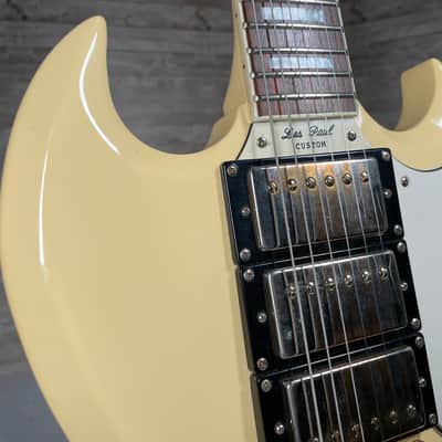 Epiphone G-400 Les Paul Custom - 2009 - Antique Ivory image 4