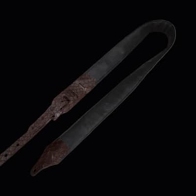 Carlino Chocolate scale leather tiger eye strap 2026 - Chocolate scale leather image 5