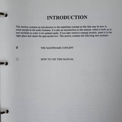 Owner's Manual for t.c electronic M500 Digital Audio Mainframe  1995 image 11