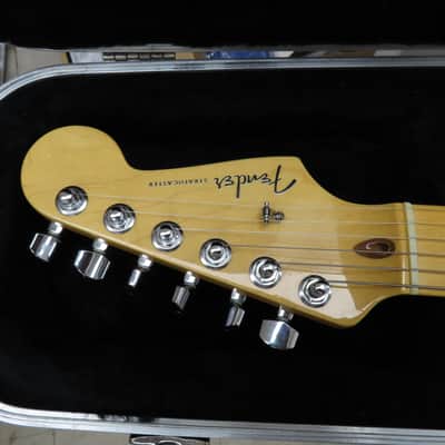 2007 Fender American Deluxe Strat®, "Soft" V Neck, Maple Fingerboard, SCN, Black 2007 - Black image 6