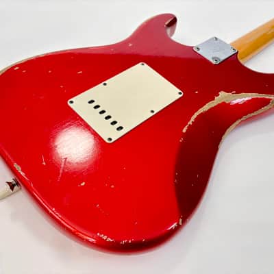 Fender Stratocaster 66 Relic Masterbuilt Dennis Galuszka Custom Shop 2014 Chrome Red image 15