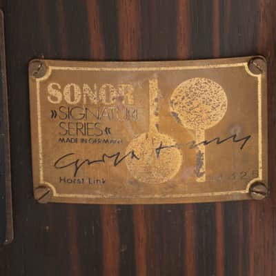 Sonor Early 80's HLD581 EB Signature Series / Makassar Ebony 12Lugs Birch Lite Snare Drum 14"×6.5" image 2