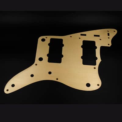 HERAD 9-hole Jazzmaster Pickguard. Gold Anodised Aluminium. 58/59 style. Anodized Scratchplate. image 9