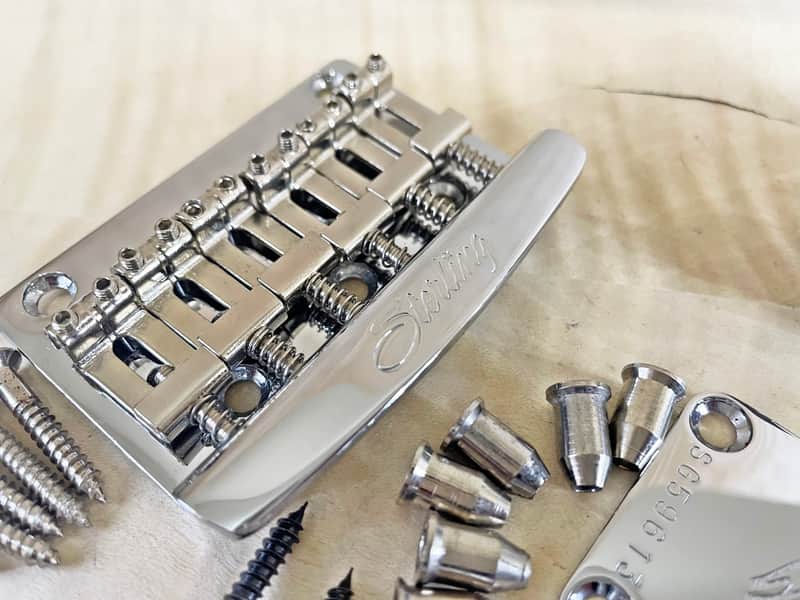 Genuine Hardtail Bridge guitar Sterling by Music Man Valentine JV60 Complete set kits (rare items) image 1