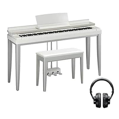 Yamaha Modus R01 Slimline Digital Piano - Misty White COMPLETE HOME BUNDLE image 3