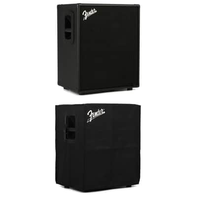 Fender Rumble 210 2x10" 700-watt Bass Cabinet with Cover - Black Grille image 1