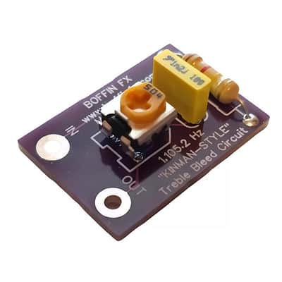 Boffin FX Kinman-Style Adjustable Treble Bleed (1,105 Hz Purple) - For Strat, Tele & Single Coils image 2