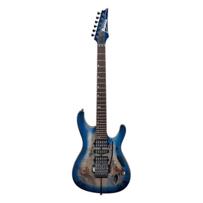 Ibanez Premium S1070PBZ Electric Guitar - Cerulean Blue Burst image 1