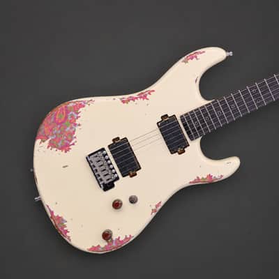 Cream Over Paisley HH Strat by Dhatarattha image 1