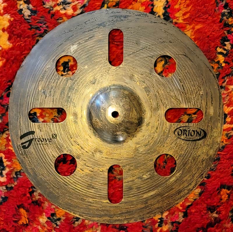 Orion Groove X Concept Crash 16" - Oxidized 995g *EUC* Trash Effects Made In Brazil image 1