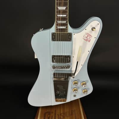 Epiphone Inspired By Gibson Custom 1963 Firebird V Reissue With Maestro Vibrola - Frost Blue image 2