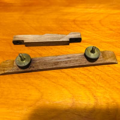 Kay Silvertone Harmony Adjustable floating bridge for arch top 50’s - Rosewood image 2