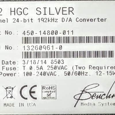 Benchmark DAC2 HGC USB D/A Audio Converter with Software Version 2.5 Upgrade image 10