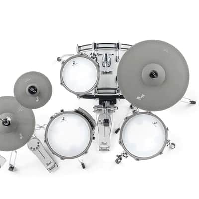 EFNOTE mini Acoustic Designed Electronic Drum Set White Sparkle Kit image 2