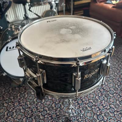 Rogers #37 Dyna-Sonic 6.5x14" Wood Snare Drum with Beavertail Lugs Reissue 2018 - 2020 - Black Diamond Pearl image 4