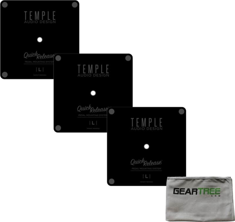 3 Temple Audio Quick Release Pedal Plates with Screws - Large image 1
