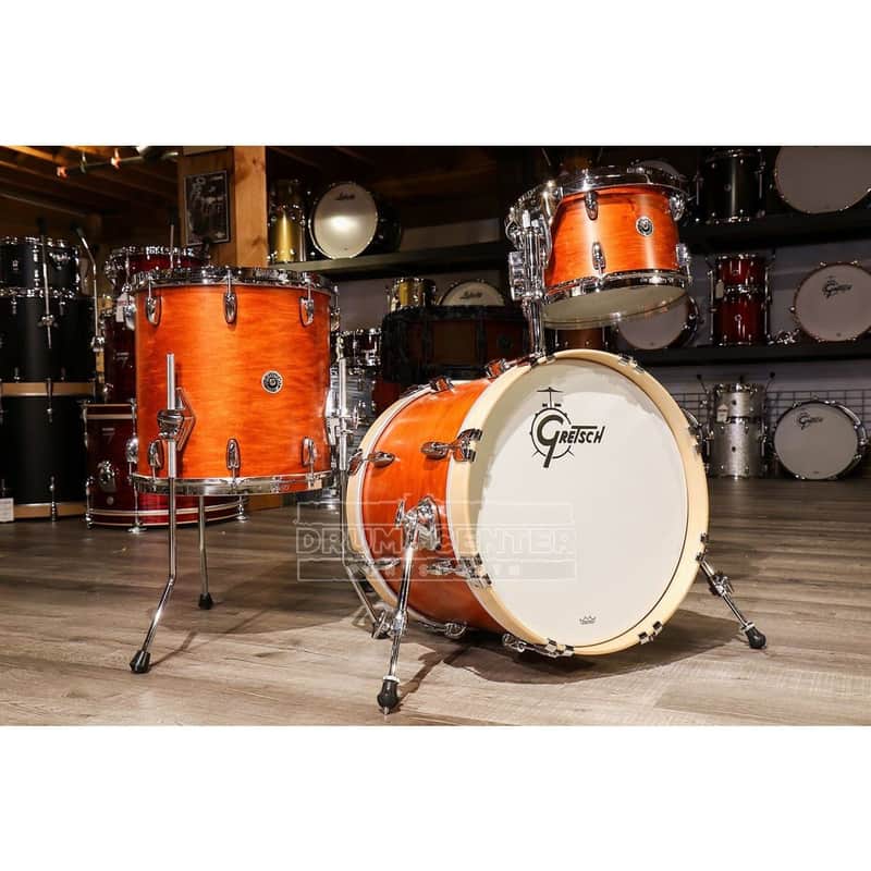 Gretsch Brooklyn 3pc Jazz Drum Set Satin Burnt Orange image 1