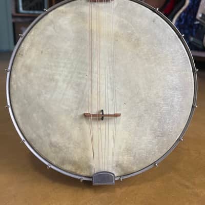 Vintage 1920s Banjo Mandolin Project Birdseye Maple Open Back 8-String Calfskin Head image 2