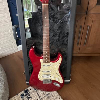 Fender FSR Red Sparkle Strat HSS 2004 - Satin Polyurethane - MIM image 1