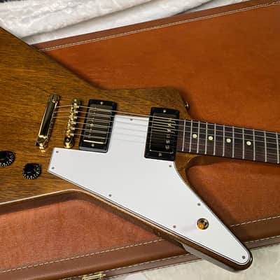 NEW! Gibson Custom 1958 Mahogany Explorer Reissue Electric Guitar - Antique Natural, VOS - Authorized Dealer - Only 7.4lbs - G07316 image 3