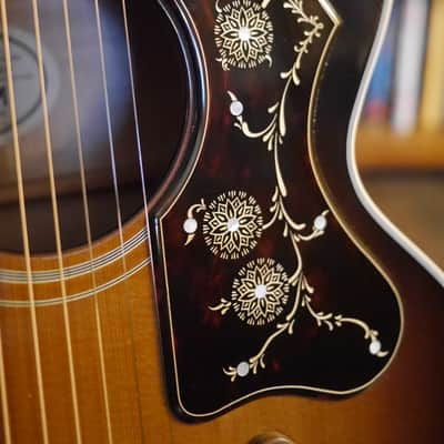 Gibson SJ-200 Standard 2013 Vintage Sunburst with Custom Engraved Pickguard and Fishman Ellipse Aura Pickup image 2