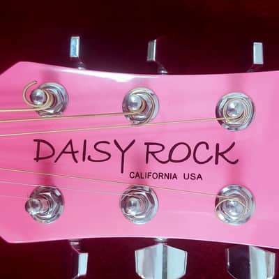 Daisy Rock 6260 Acoustic Guitar Pink 3/4 scale image 4