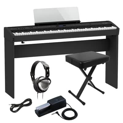 Roland FP-60X Digital Piano - Black HOME ESSENTIALS BUNDLE