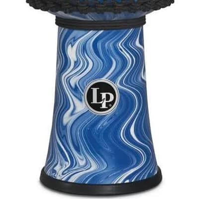 Lp 10-inch Rope Tuned Circle Djembe With Perfect-pitch Head - Blue Marble image 2